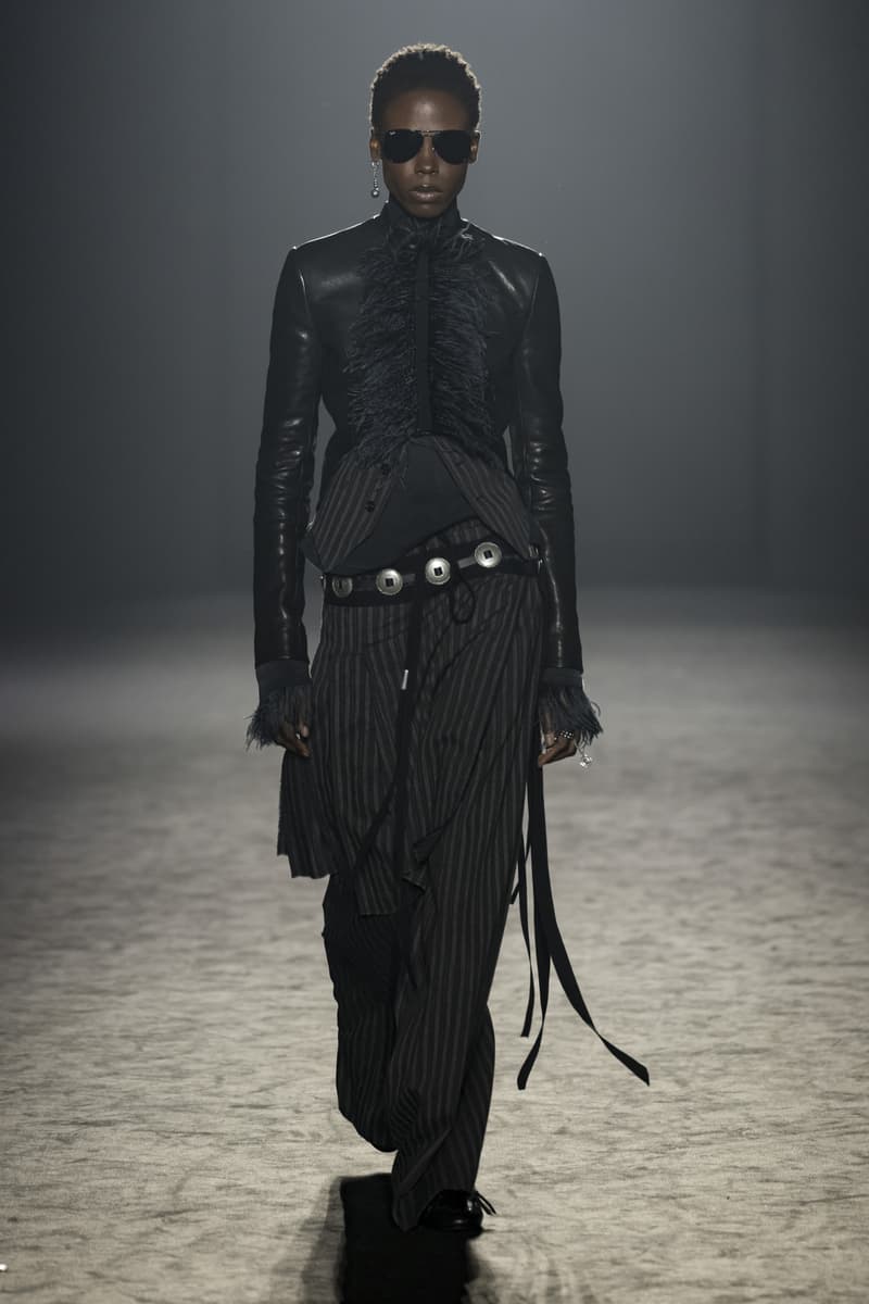 Ann Demeulemeester Fall Winter 2025 Paris Fashion Week womenswear menswear runway show Stefano Gallici