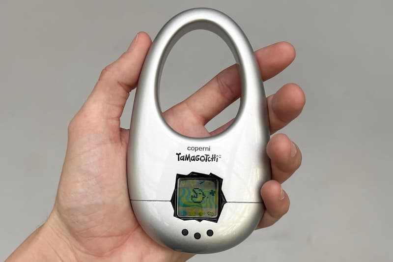 Closer Look at the Coperni x Tamagotchi Swipe Case bandai hand held game swipe bag paris fashion week fall winter 2025