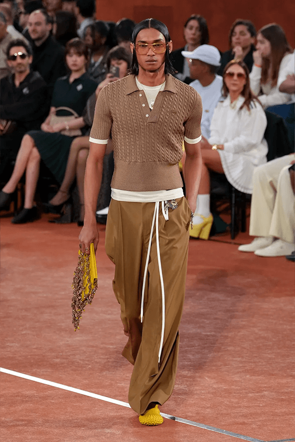 Lacoste Fall Winter 2025 Paris Fashion Week Pelagia Kolotouros womenswear menswear runway show roland garros tennis sportswear