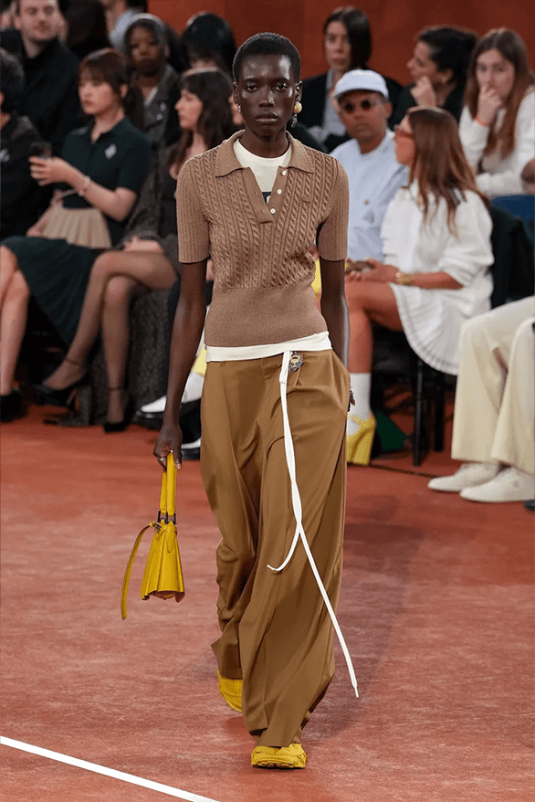 Lacoste Fall Winter 2025 Paris Fashion Week Pelagia Kolotouros womenswear menswear runway show roland garros tennis sportswear