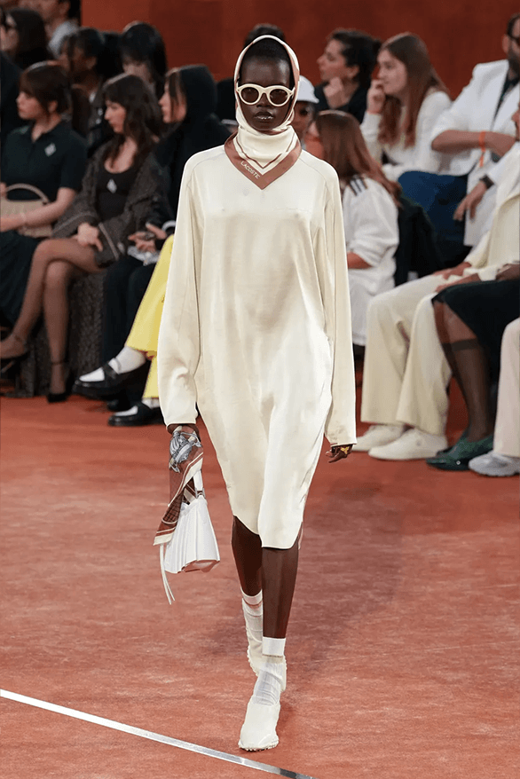 Lacoste Fall Winter 2025 Paris Fashion Week Pelagia Kolotouros womenswear menswear runway show roland garros tennis sportswear