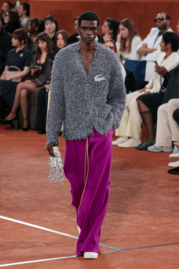 Lacoste Fall Winter 2025 Paris Fashion Week Pelagia Kolotouros womenswear menswear runway show roland garros tennis sportswear