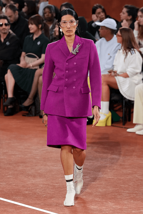 Lacoste Fall Winter 2025 Paris Fashion Week Pelagia Kolotouros womenswear menswear runway show roland garros tennis sportswear