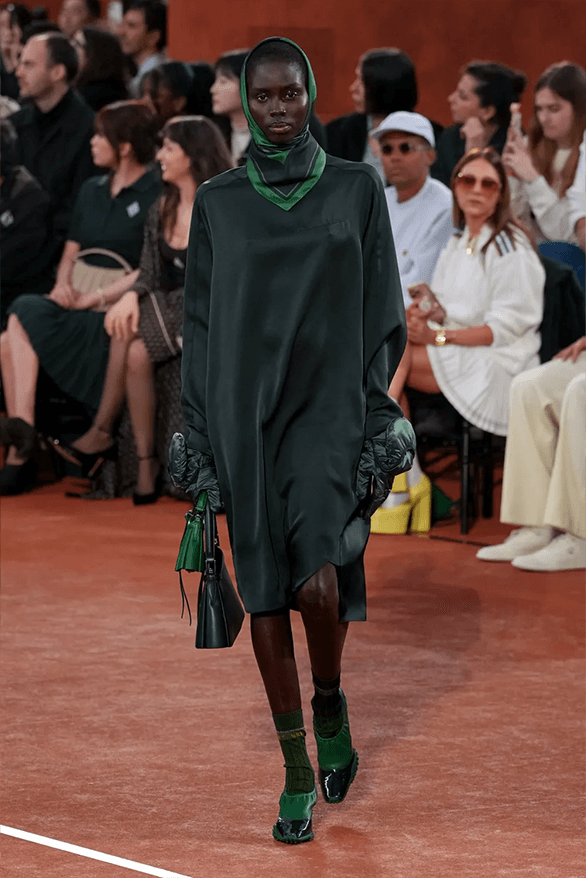 Lacoste Fall Winter 2025 Paris Fashion Week Pelagia Kolotouros womenswear menswear runway show roland garros tennis sportswear