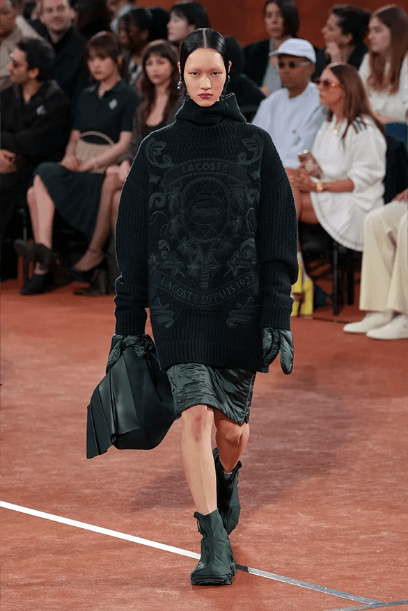 Lacoste Fall Winter 2025 Paris Fashion Week Pelagia Kolotouros womenswear menswear runway show roland garros tennis sportswear