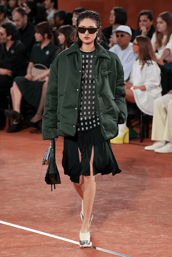 Lacoste Fall Winter 2025 Paris Fashion Week Pelagia Kolotouros womenswear menswear runway show roland garros tennis sportswear