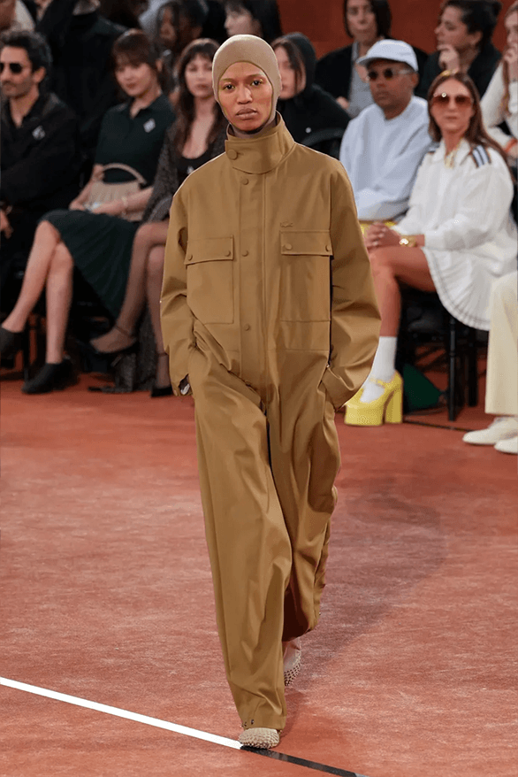 Lacoste Fall Winter 2025 Paris Fashion Week Pelagia Kolotouros womenswear menswear runway show roland garros tennis sportswear
