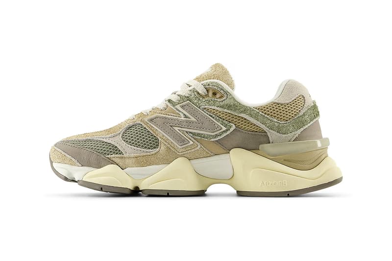New Balance Reveals "Washed Suede" Pack 9060 "Landslide"; "Olivine"; "Cornflower Blue" sneaker vintage release info price outsole mes lacing 
