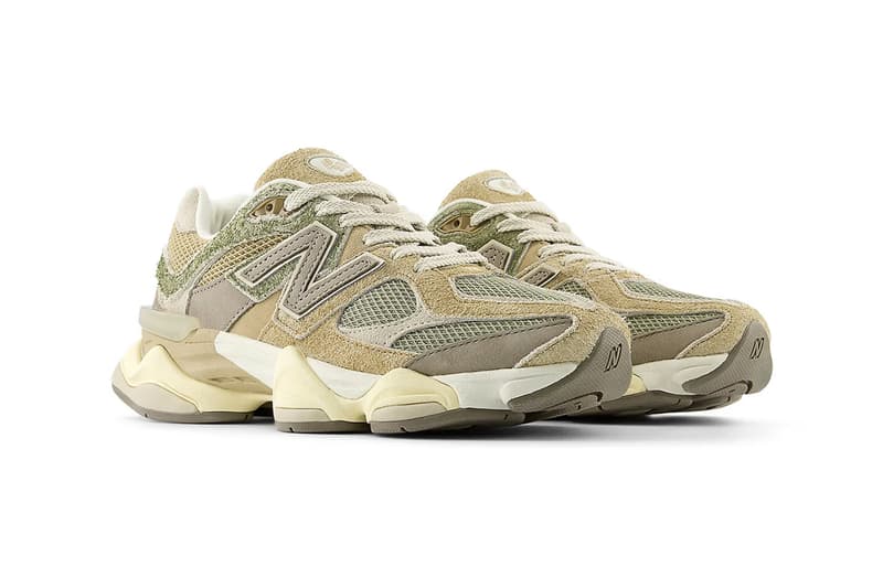 New Balance Reveals "Washed Suede" Pack 9060 "Landslide"; "Olivine"; "Cornflower Blue" sneaker vintage release info price outsole mes lacing 