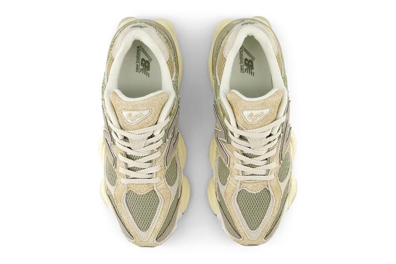 New Balance Reveals "Washed Suede" Pack 9060 "Landslide"; "Olivine"; "Cornflower Blue" sneaker vintage release info price outsole mes lacing 