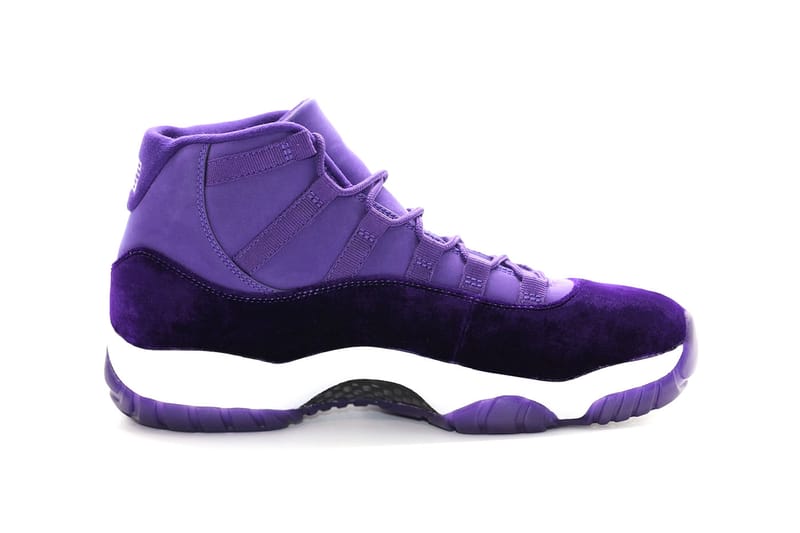 jordan 11 purple and yellow