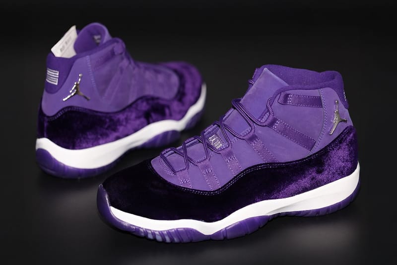 jordan 11 purple and white
