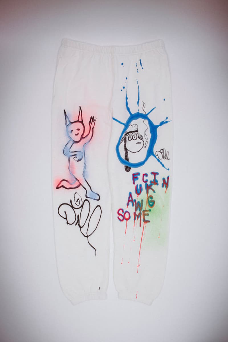 Jason Dill's Hand-Painted Sweatpants Are Fucking Awesome release info price