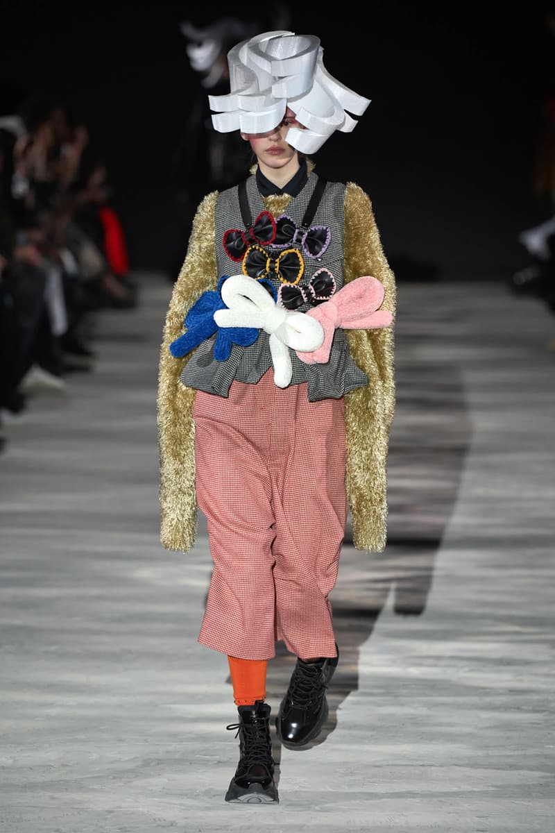 noir kei ninomiya fall winter 2025 runway collection comme des garcons