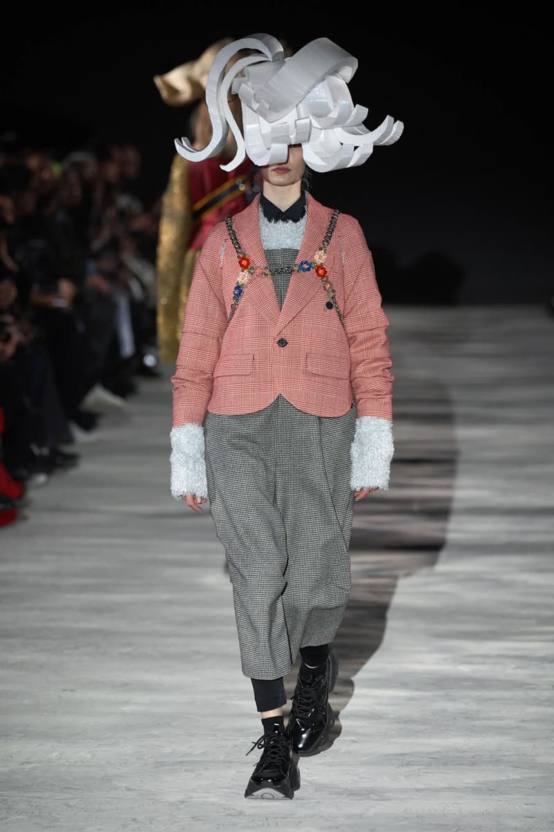 noir kei ninomiya fall winter 2025 runway collection comme des garcons