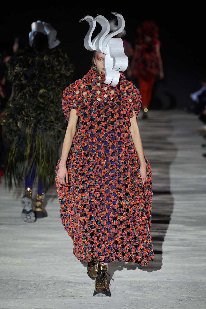 noir kei ninomiya fall winter 2025 runway collection comme des garcons