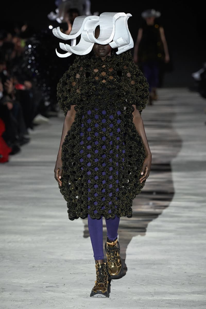 noir kei ninomiya fall winter 2025 runway collection comme des garcons