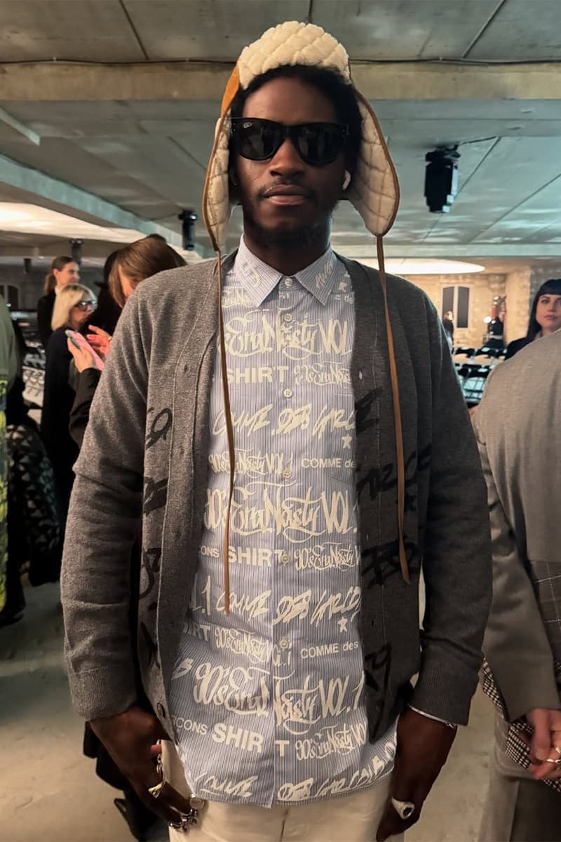 A$AP Nast Debuts New AWGE x Opium x COMME des GARÇONS Shirt release info collab paris fashion week rapper rocky ferg