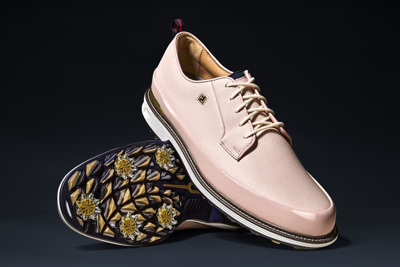 footjoy by jon buscemi players championship tpc sawgrass field lx premiere series court le rose dust pink gold spiked spikeless golf shoe release date price list buy guide