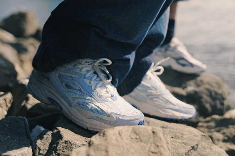 Brooks Reintroduces the Adrenaline GTS 4 white black blue running shoes runners
