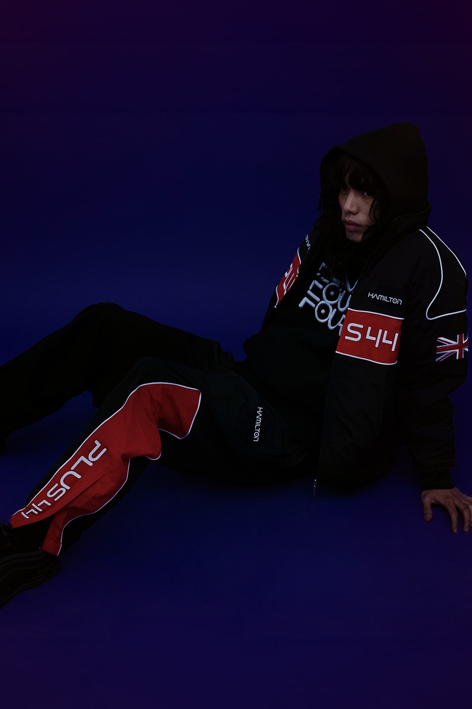 Lewis Hamilton's +44 Announces New Hajime Sorayama Collaboration plus 44 ferrari limited edition infinity