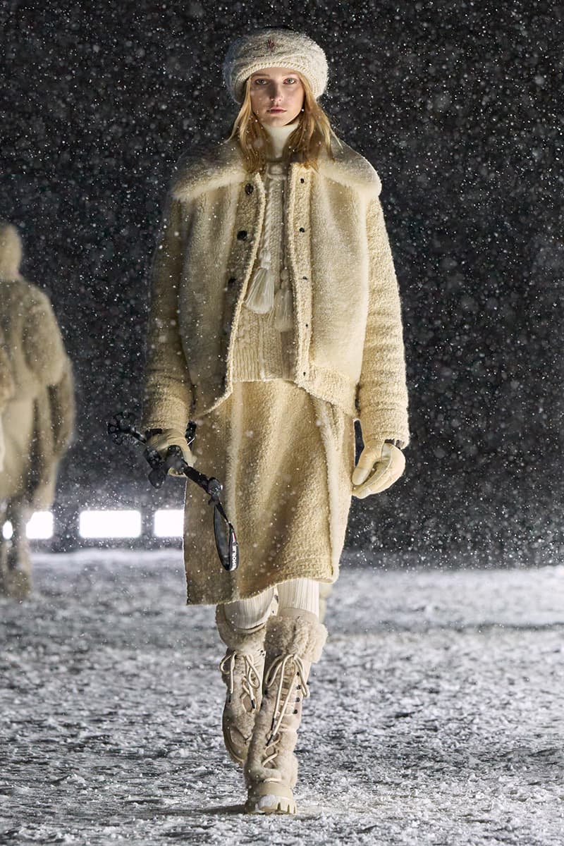 Moncler Grenoble FW25 Runway Collection courchevel altiport puffer jackets penn badgley doutzen adrien brody kate moss anne hathaway shaun white brooklyn beckham nicola peltz Remo Ruffini