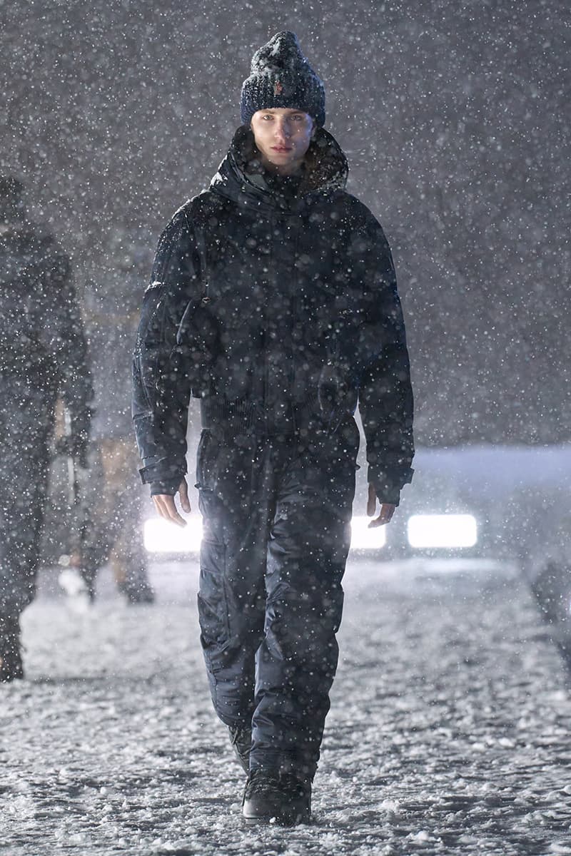 Moncler Grenoble FW25 Runway Collection courchevel altiport puffer jackets penn badgley doutzen adrien brody kate moss anne hathaway shaun white brooklyn beckham nicola peltz Remo Ruffini