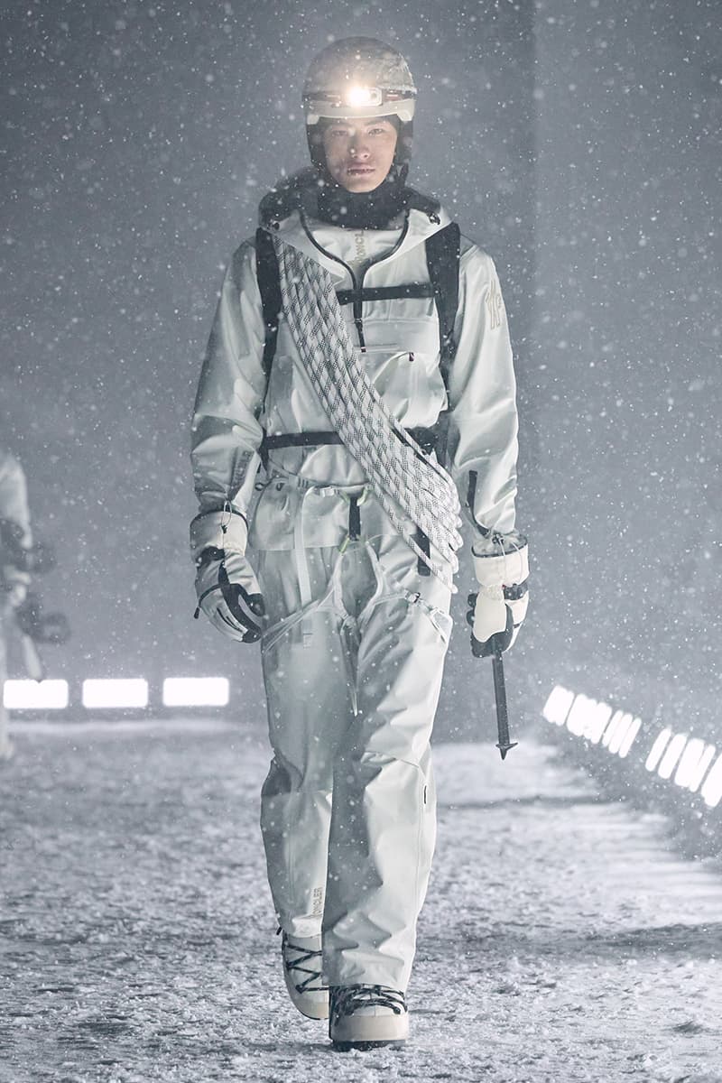 Moncler Grenoble FW25 Runway Collection courchevel altiport puffer jackets penn badgley doutzen adrien brody kate moss anne hathaway shaun white brooklyn beckham nicola peltz Remo Ruffini