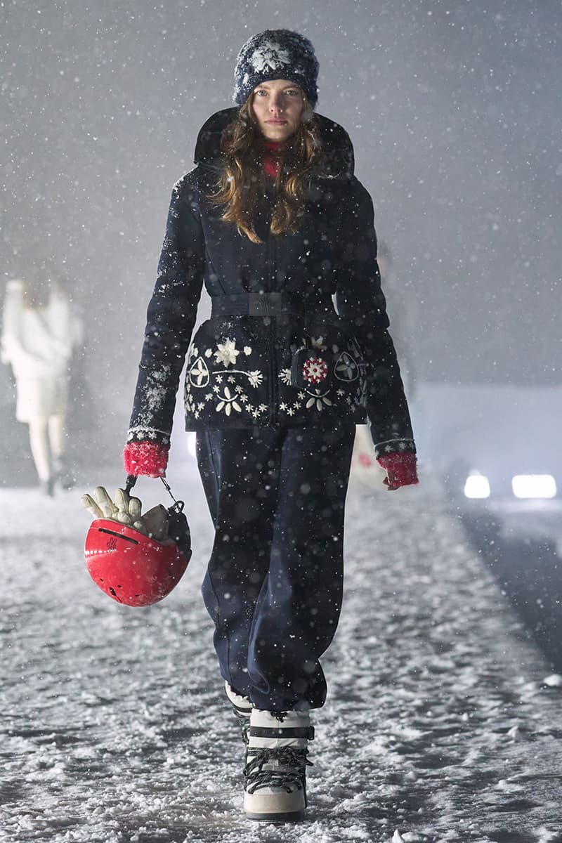 Moncler Grenoble FW25 Runway Collection courchevel altiport puffer jackets penn badgley doutzen adrien brody kate moss anne hathaway shaun white brooklyn beckham nicola peltz Remo Ruffini