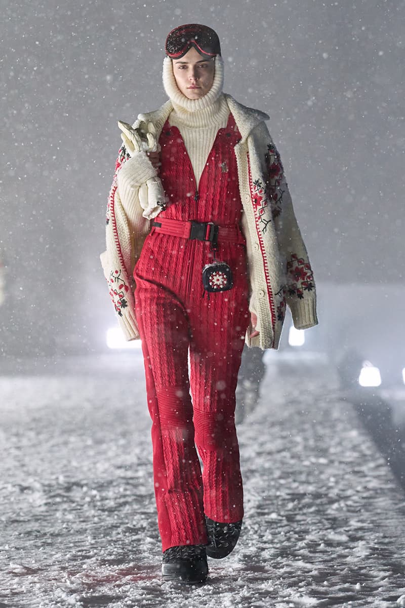 Moncler Grenoble FW25 Runway Collection courchevel altiport puffer jackets penn badgley doutzen adrien brody kate moss anne hathaway shaun white brooklyn beckham nicola peltz Remo Ruffini