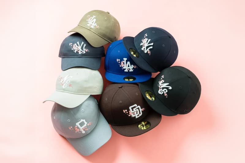 new era mlb sakura pack collection york yankees los angeles dodgers pittsburgh pirates san diego padres hats 59fifty 9twenty fitted snapback