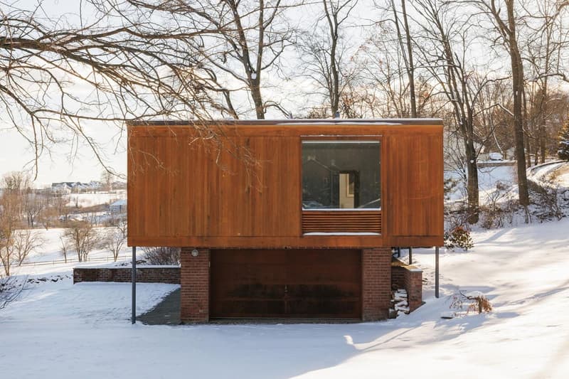 Philip Johnson The Wolfhouse Newburgh Listings Architecture 1950s mid-century modern interiors Benjamin V. Wolf