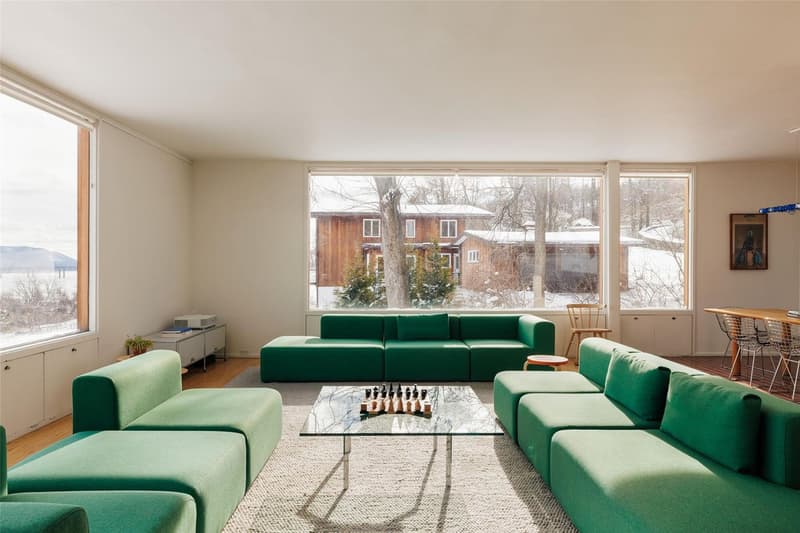 Philip Johnson The Wolfhouse Newburgh Listings Architecture 1950s mid-century modern interiors Benjamin V. Wolf