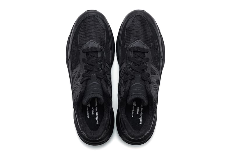 COMME des GARÇONS HOMME x New Balance Made in USA 990v6 black white monochrom N-logo Collaboration Release Info