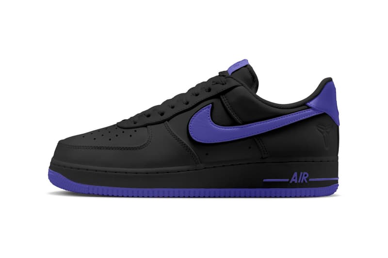 Kobe Bryant x Nike Air Force 1 Low "Persian Violet" Rumored to Release Persian Violet/Black II7062-500 black mamba swoosh