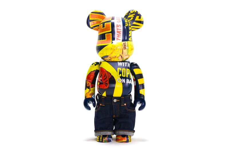 Levi's x Medicom Toy BE@RBRICK Collaboration Info vintage illustrated ads jeans collectibles toys