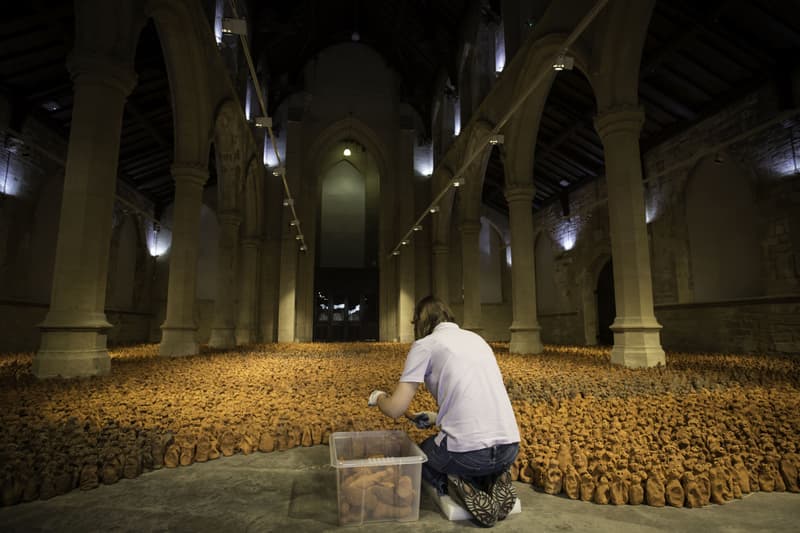 nasher sculpture center antony gormley dallas exhibition retrospective survey