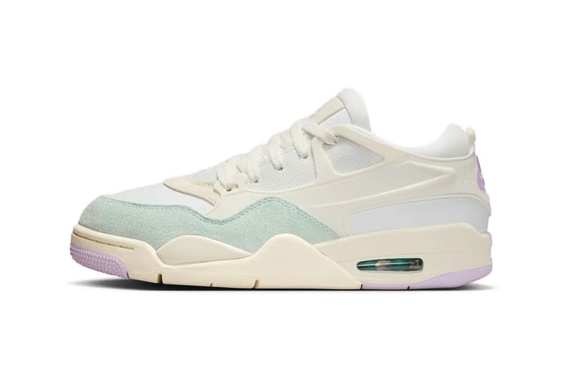 Air Jordan 4 RM "Easter" IB7408-133 Release Info Sail/Purple-Green nigel sylvester jordan brand warmer month pastel colors