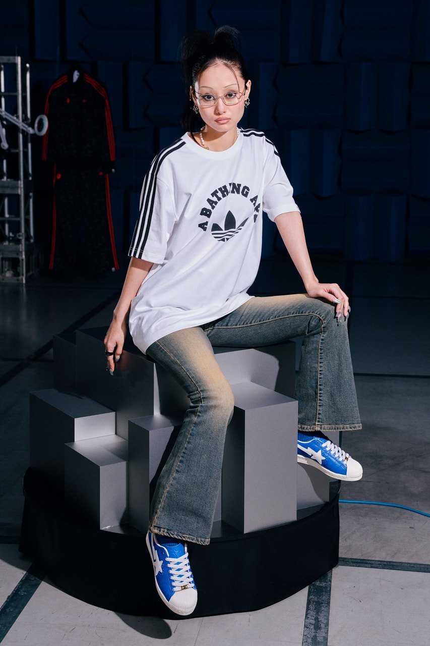 BAPE adidas Superstar SS25 JR2701 Release Info date store list buying guide photos price Footwear White blue JR2702 sstr v