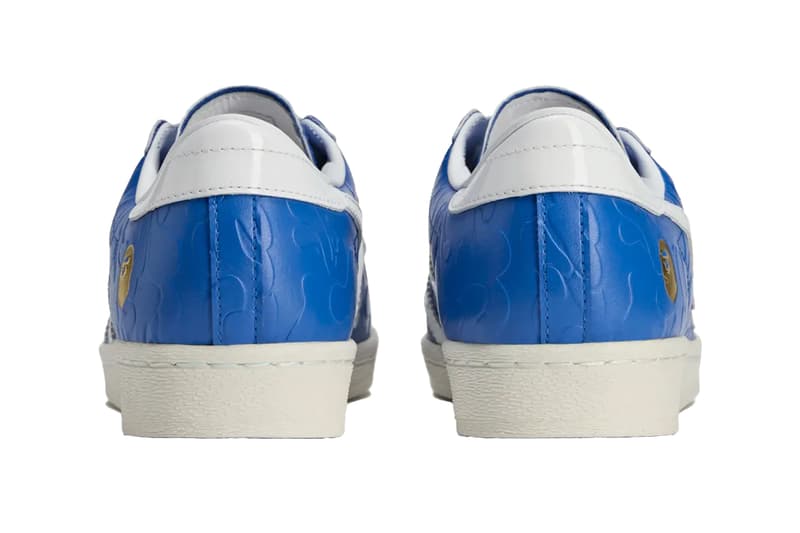 BAPE adidas Superstar SS25 JR2701 Release Info date store list buying guide photos price Footwear White blue JR2702