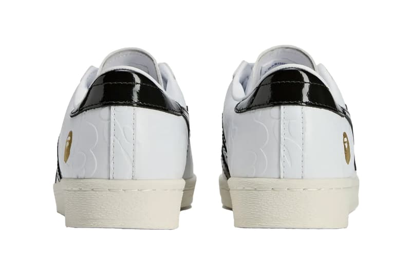 BAPE adidas Superstar SS25 JR2701 Release Info date store list buying guide photos price Footwear White blue JR2702