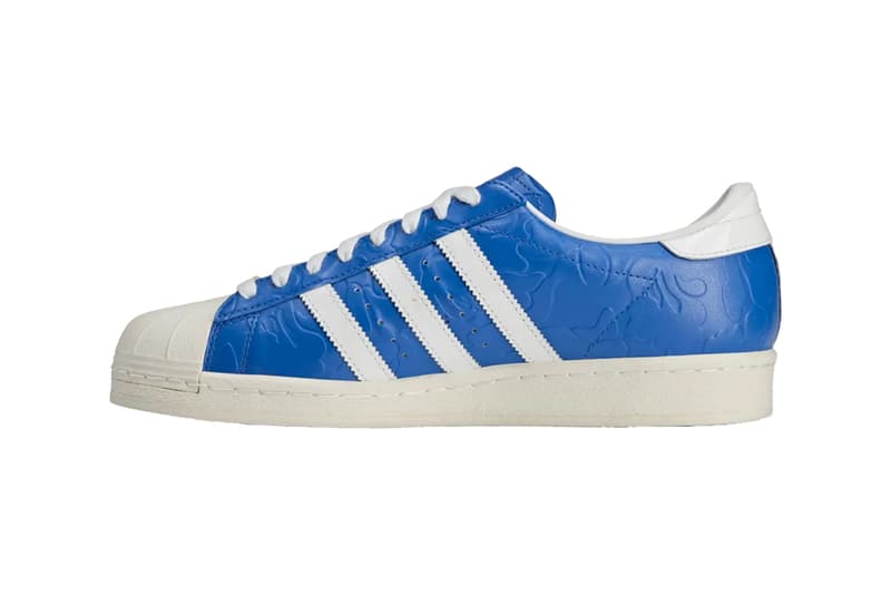 BAPE adidas Superstar SS25 JR2701 Release Info date store list buying guide photos price Footwear White blue JR2702