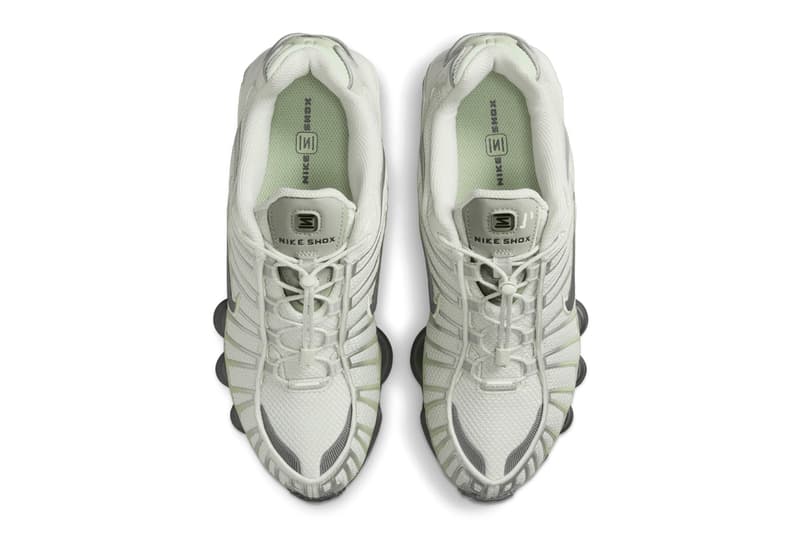 Nike Shox TL “Light Bone/Olive Aura/Metallic Silver/Off-Noir” FV0939-002 Release Info