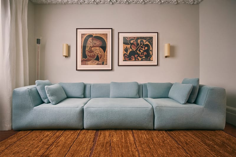 Philippe Malouin Creates Sofa Complete With "Hoodie" for Hem