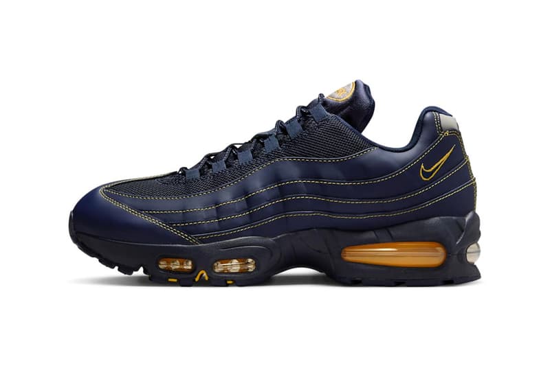 Nike Air Max 95 OG "Obsidian/Varsity Maize" IB7936-400 Release info university of michigan wolverines school swoosh air max day