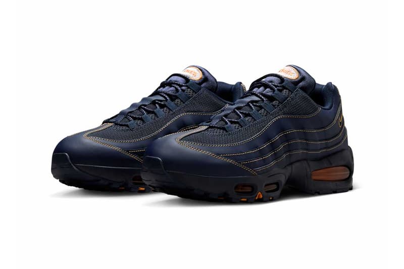 Nike Air Max 95 OG "Obsidian/Varsity Maize" IB7936-400 Release info university of michigan wolverines school swoosh air max day