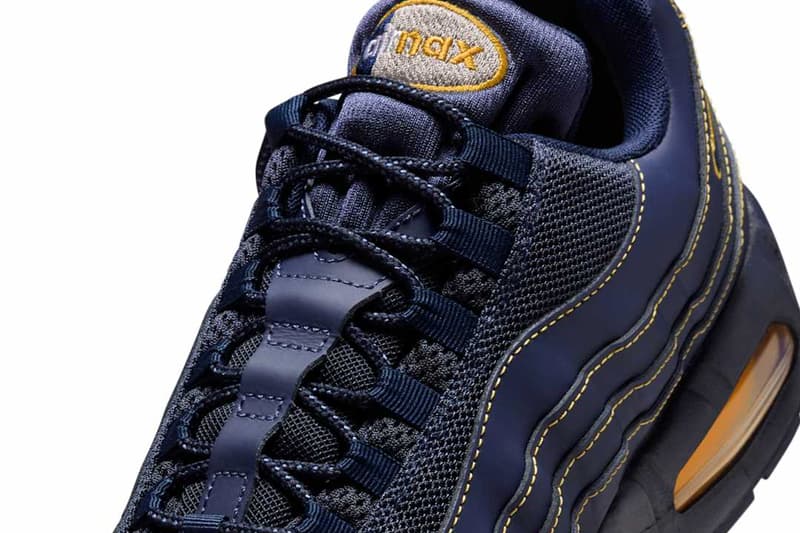 Nike Air Max 95 OG "Obsidian/Varsity Maize" IB7936-400 Release info university of michigan wolverines school swoosh air max day