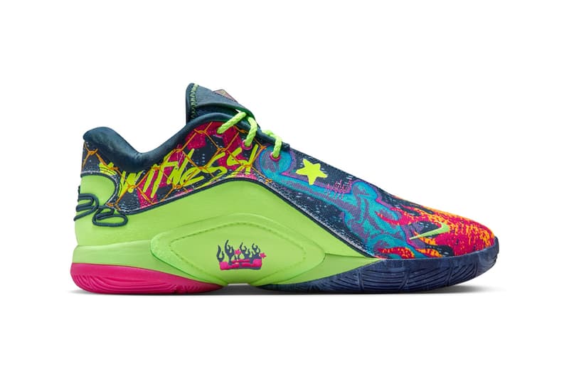 Official Look at the Nike LeBron 22 "Bryce's World" HV8451-400 Blustery/Ghost Green-Diffused Blue-Fireberry april 2025 swoosh lebron james gang