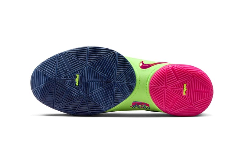 Official Look at the Nike LeBron 22 "Bryce's World" HV8451-400 Blustery/Ghost Green-Diffused Blue-Fireberry april 2025 swoosh lebron james gang