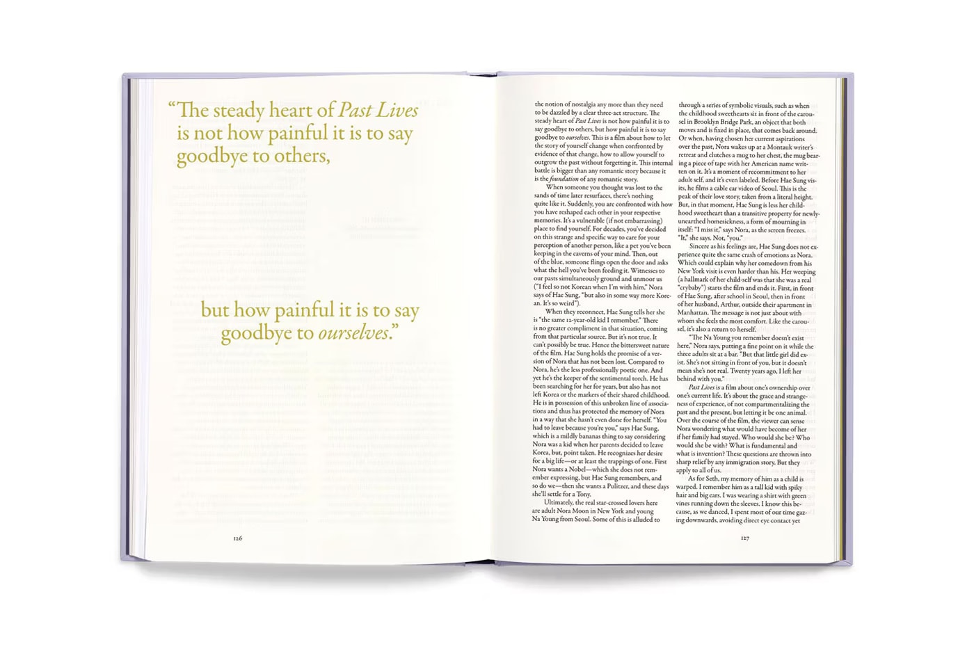 A24 Reveals 'Past Lives' Screenplay Book release info celine song movie film director release info screen price conversation photobook photo 
